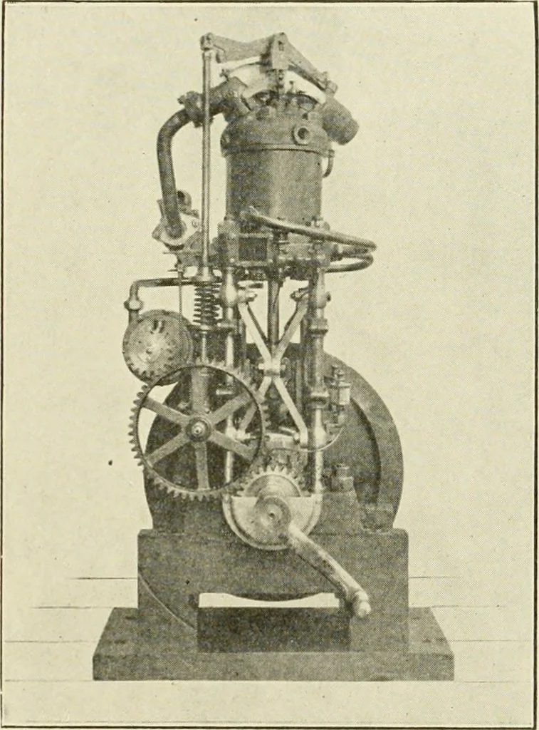 An illustration from Cyclopedia of applied electricity : a general reference work on direct-current generators and motors, storage batteries, electrochemistry, welding, electric wiring, meters, electric lighting, electric railways, power stations, switchboards, power transmission, alternating-current machinery, telegraphy, etc., 1916, leaf 460