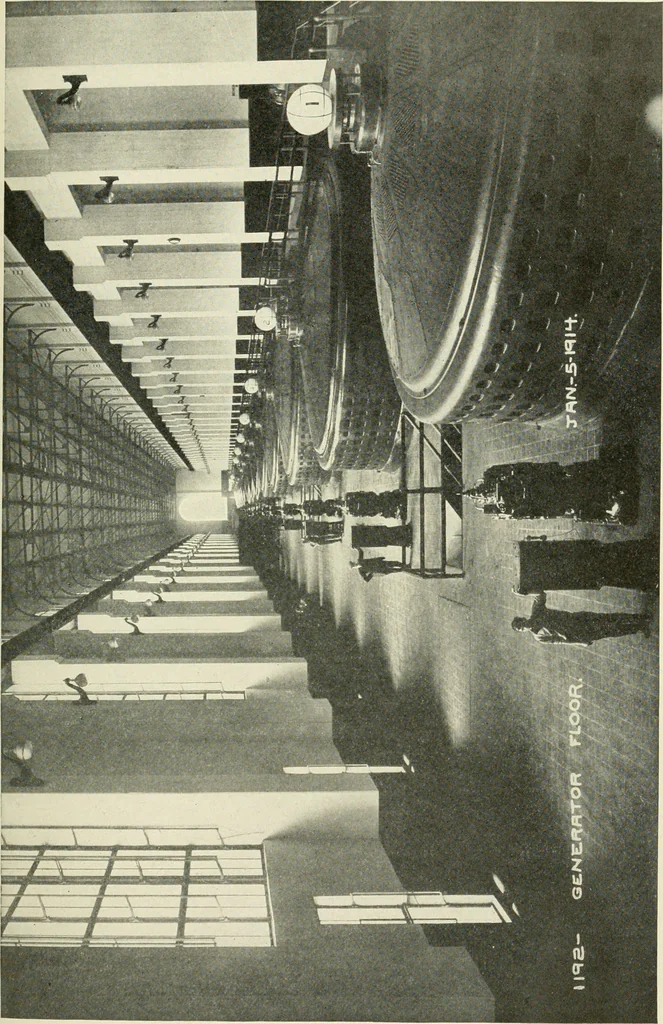 An illustration from Cyclopedia of applied electricity : a general reference work on direct-current generators and motors, storage batteries, electrochemistry, welding, electric wiring, meters, electric lighting, electric railways, power stations, switchboards, power transmission, alternating-current machinery, telegraphy, etc., 1916, leaf 104