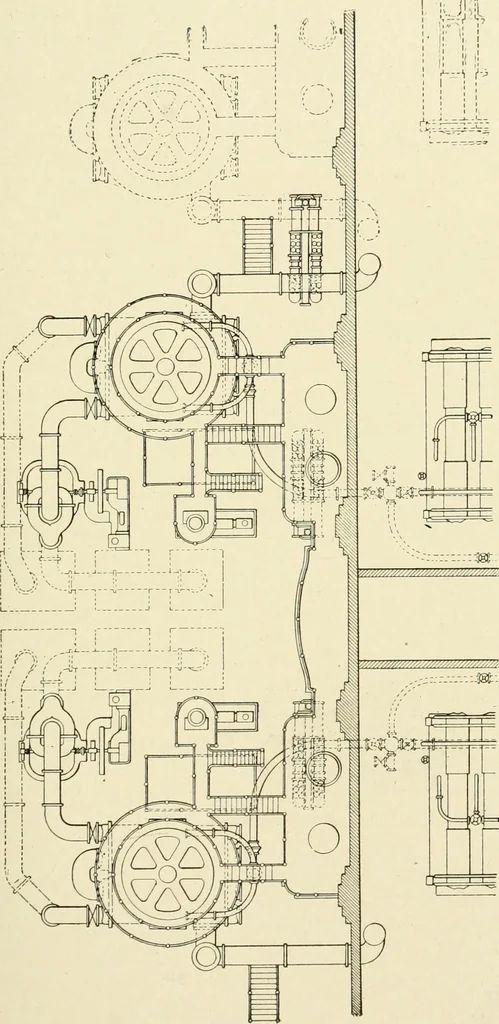 An illustration from Cyclopedia of applied electricity : a general reference work on direct-current generators and motors, storage batteries, electrochemistry, welding, electric wiring, meters, electric lighting, electric railways, power stations, switchboards, power transmission, alternating-current machinery, telegraphy, etc., 1916, leaf 106