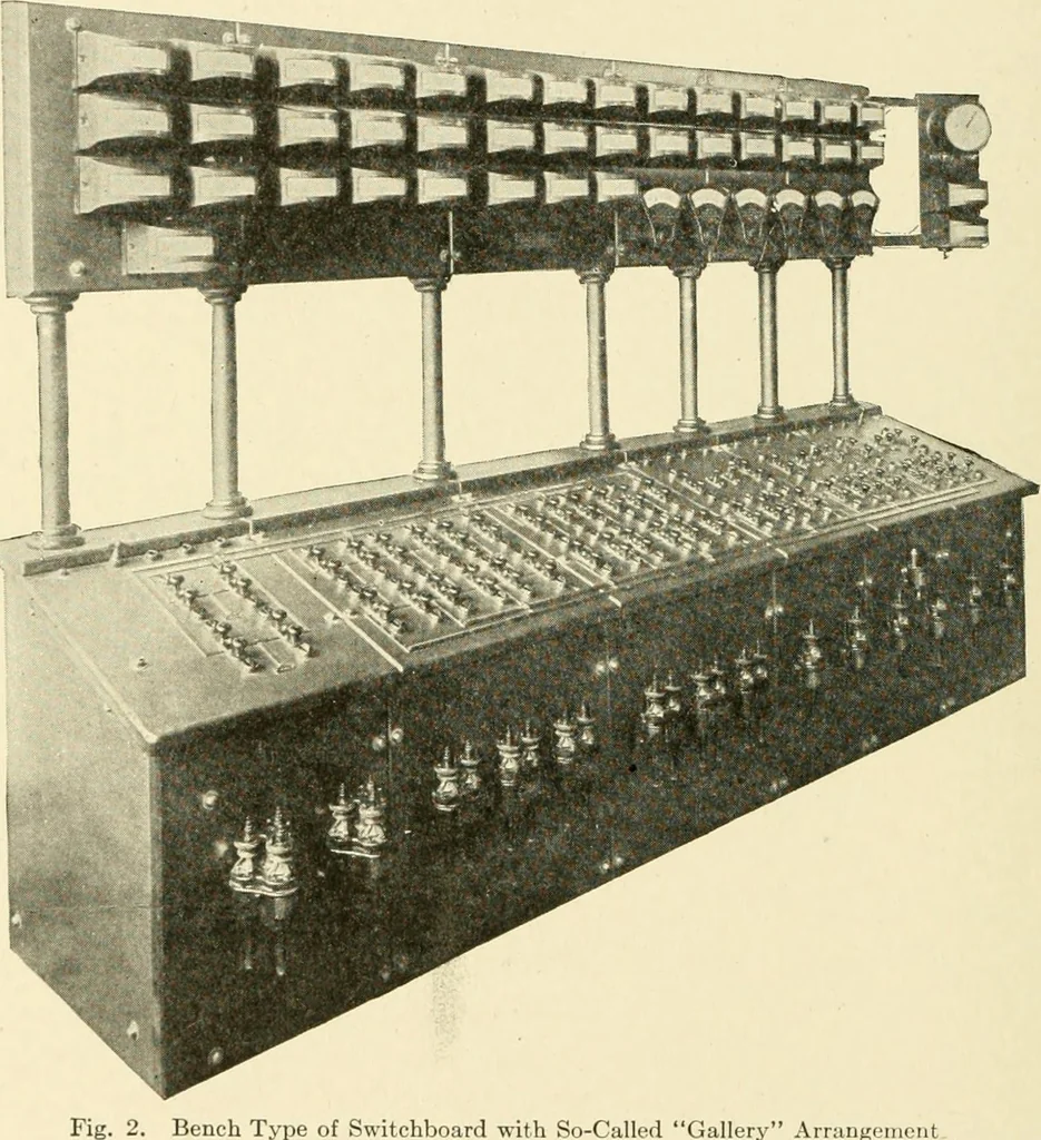 An illustration from Cyclopedia of applied electricity : a general reference work on direct-current generators and motors, storage batteries, electrochemistry, welding, electric wiring, meters, electric lighting, electric railways, power stations, switchboards, power transmission, alternating-current machinery, telegraphy, etc., 1916, leaf 117