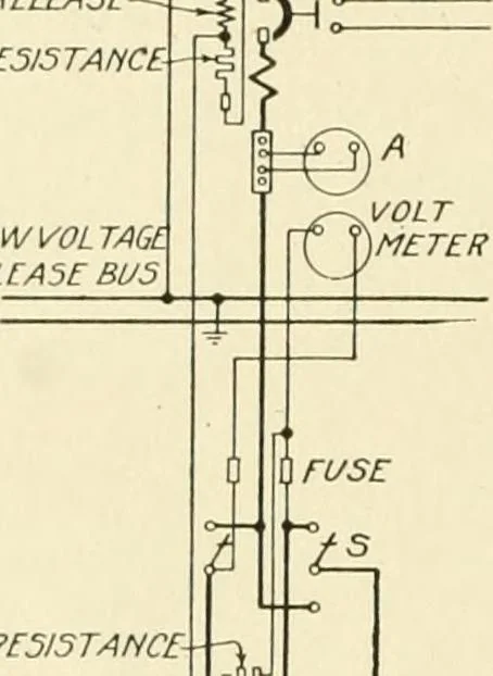 An illustration from Cyclopedia of applied electricity : a general reference work on direct-current generators and motors, storage batteries, electrochemistry, welding, electric wiring, meters, electric lighting, electric railways, power stations, switchboards, power transmission, alternating-current machinery, telegraphy, etc., 1916, leaf 145