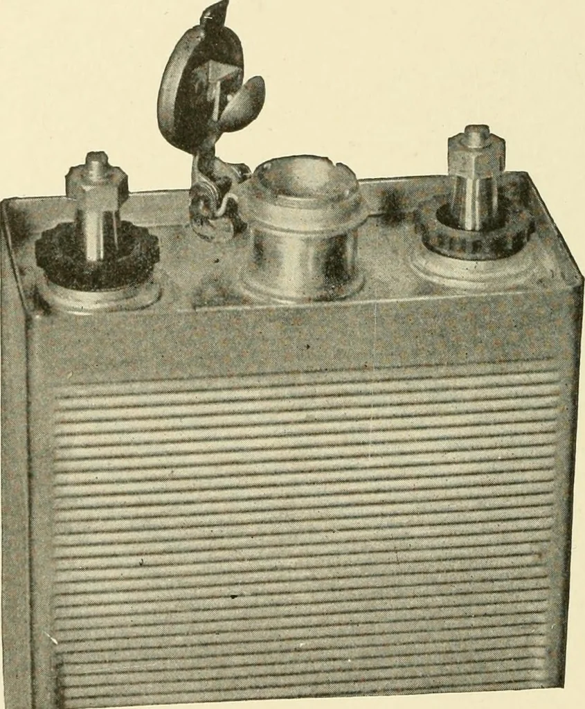 An illustration from Cyclopedia of applied electricity : a general reference work on direct-current generators and motors, storage batteries, electrochemistry, welding, electric wiring, meters, electric lighting, electric railways, power stations, switchboards, power transmission, alternating-current machinery, telegraphy, etc., 1916, leaf 309