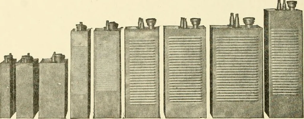 An illustration from Cyclopedia of applied electricity : a general reference work on direct-current generators and motors, storage batteries, electrochemistry, welding, electric wiring, meters, electric lighting, electric railways, power stations, switchboards, power transmission, alternating-current machinery, telegraphy, etc., 1916, leaf 311