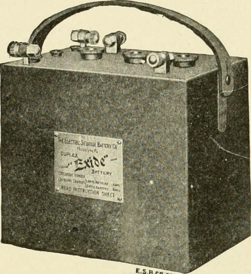 An illustration from Cyclopedia of applied electricity : a general reference work on direct-current generators and motors, storage batteries, electrochemistry, welding, electric wiring, meters, electric lighting, electric railways, power stations, switchboards, power transmission, alternating-current machinery, telegraphy, etc., 1916, leaf 330