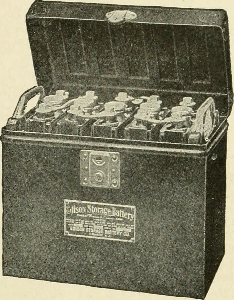 An illustration from Cyclopedia of applied electricity : a general reference work on direct-current generators and motors, storage batteries, electrochemistry, welding, electric wiring, meters, electric lighting, electric railways, power stations, switchboards, power transmission, alternating-current machinery, telegraphy, etc., 1916, leaf 336