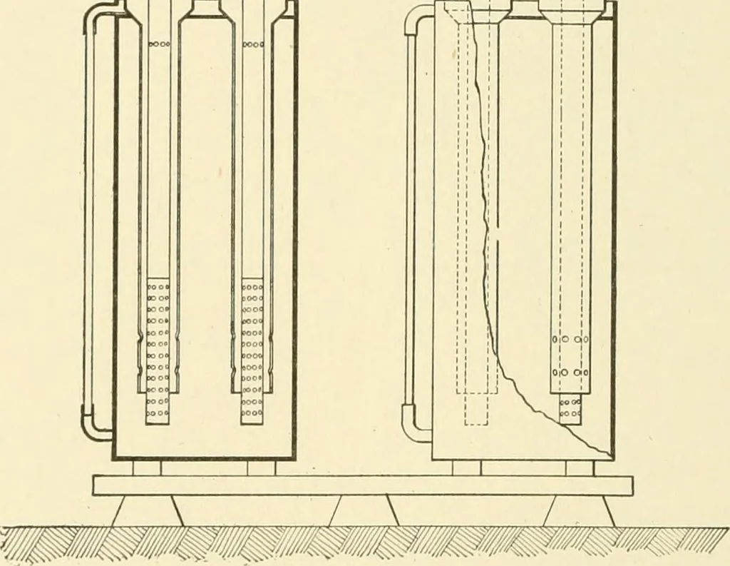An illustration from Cyclopedia of applied electricity : a general reference work on direct-current generators and motors, storage batteries, electrochemistry, welding, electric wiring, meters, electric lighting, electric railways, power stations, switchboards, power transmission, alternating-current machinery, telegraphy, etc., 1916, leaf 383