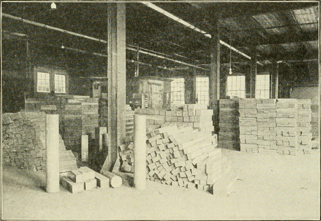 An illustration from Cyclopedia of applied electricity : a general reference work on direct-current generators and motors, storage batteries, electrochemistry, welding, electric wiring, meters, electric lighting, electric railways, power stations, switchboards, power transmission, alternating-current machinery, telegraphy, etc., 1916, leaf 414