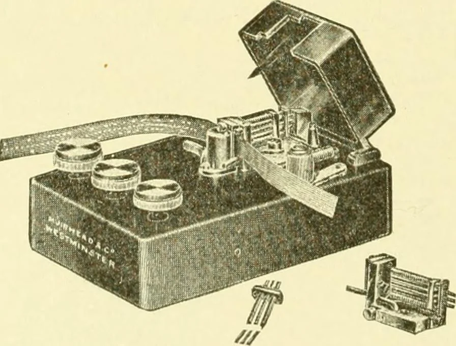 An illustration from Cyclopedia of applied electricity : a general reference work on direct-current generators and motors, storage batteries, electrochemistry, welding, electric wiring, meters, electric lighting, electric railways, power stations, switchboards, power transmission, alternating-current machinery, telegraphy, etc., 1916, leaf 101