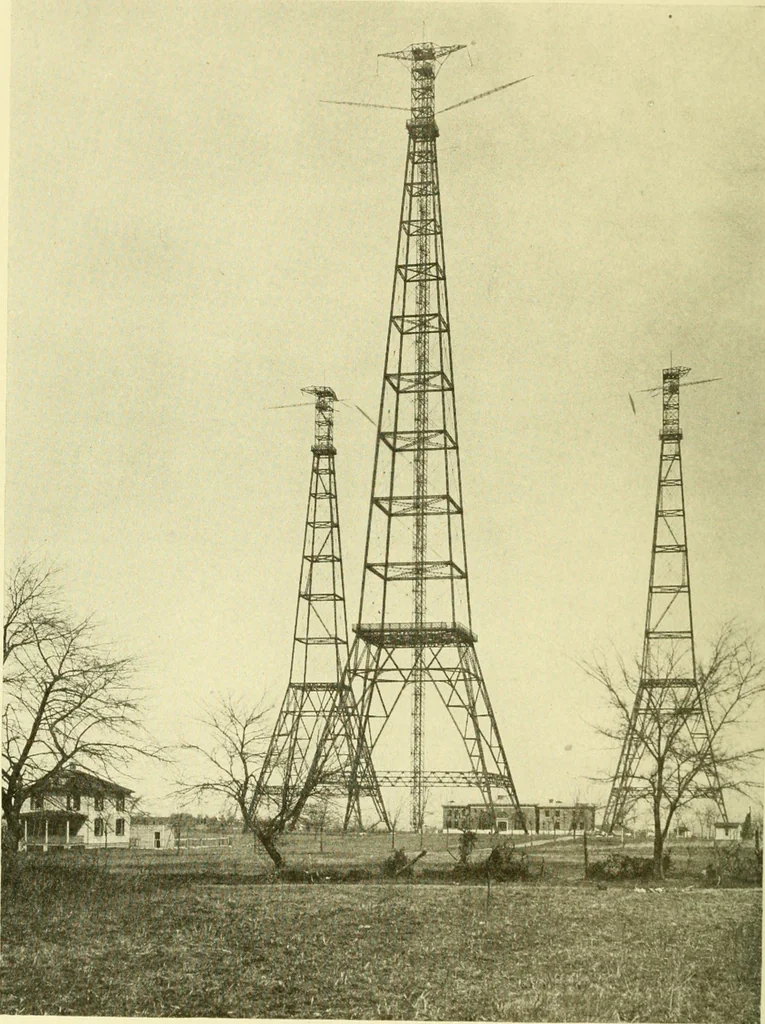 An illustration from Cyclopedia of applied electricity : a general reference work on direct-current generators and motors, storage batteries, electrochemistry, welding, electric wiring, meters, electric lighting, electric railways, power stations, switchboards, power transmission, alternating-current machinery, telegraphy, etc., 1916, leaf 111