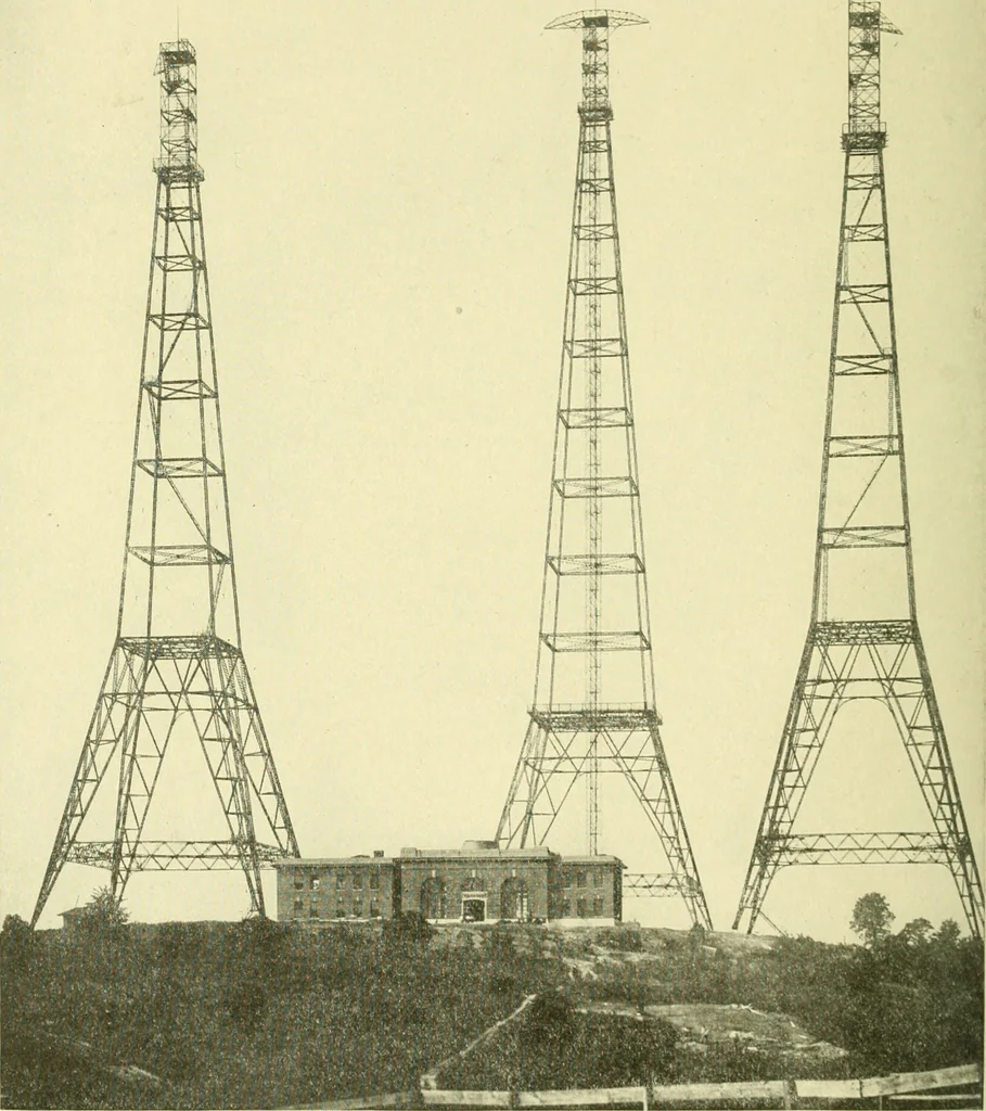An illustration from Cyclopedia of applied electricity : a general reference work on direct-current generators and motors, storage batteries, electrochemistry, welding, electric wiring, meters, electric lighting, electric railways, power stations, switchboards, power transmission, alternating-current machinery, telegraphy, etc., 1916, leaf 143