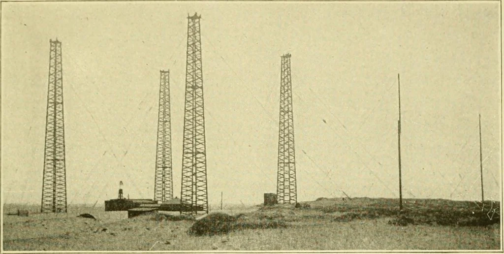 An illustration from Cyclopedia of applied electricity : a general reference work on direct-current generators and motors, storage batteries, electrochemistry, welding, electric wiring, meters, electric lighting, electric railways, power stations, switchboards, power transmission, alternating-current machinery, telegraphy, etc., 1916, leaf 148