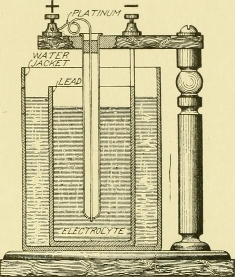 An illustration from Cyclopedia of applied electricity : a general reference work on direct-current generators and motors, storage batteries, electrochemistry, welding, electric wiring, meters, electric lighting, electric railways, power stations, switchboards, power transmission, alternating-current machinery, telegraphy, etc., 1916, leaf 162