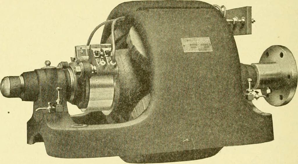An illustration from Cyclopedia of applied electricity : a general reference work on direct-current generators and motors, storage batteries, electrochemistry, welding, electric wiring, meters, electric lighting, electric railways, power stations, switchboards, power transmission, alternating-current machinery, telegraphy, etc., 1916, leaf 247
