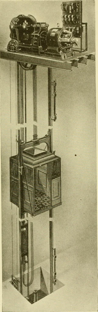 An illustration from Cyclopedia of applied electricity : a general reference work on direct-current generators and motors, storage batteries, electrochemistry, welding, electric wiring, meters, electric lighting, electric railways, power stations, switchboards, power transmission, alternating-current machinery, telegraphy, etc., 1916, leaf 282