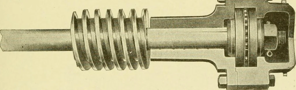 An illustration from Cyclopedia of applied electricity : a general reference work on direct-current generators and motors, storage batteries, electrochemistry, welding, electric wiring, meters, electric lighting, electric railways, power stations, switchboards, power transmission, alternating-current machinery, telegraphy, etc., 1916, leaf 292