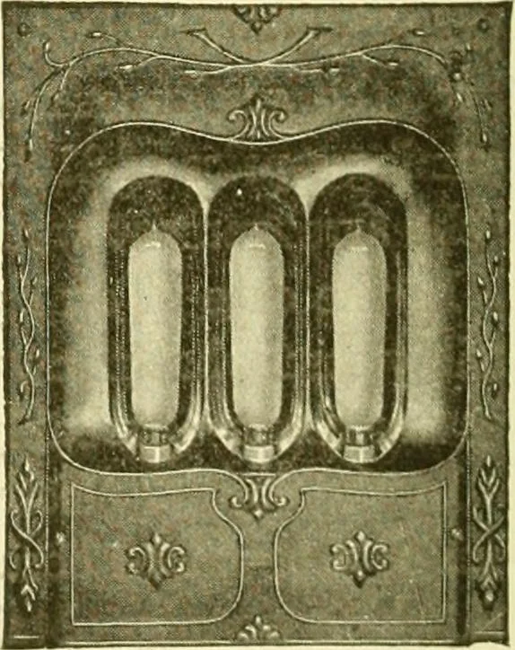 An illustration from Cyclopedia of applied electricity : a general reference work on direct-current generators and motors, storage batteries, electrochemistry, welding, electric wiring, meters, electric lighting, electric railways, power stations, switchboards, power transmission, alternating-current machinery, telegraphy, etc., 1916, leaf 311