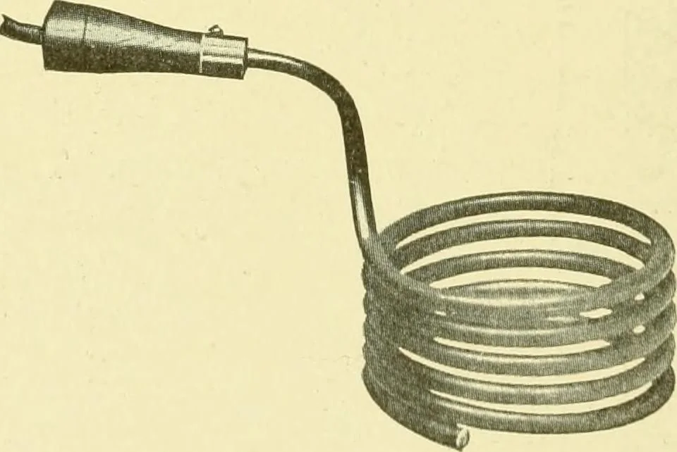 An illustration from Cyclopedia of applied electricity : a general reference work on direct-current generators and motors, storage batteries, electrochemistry, welding, electric wiring, meters, electric lighting, electric railways, power stations, switchboards, power transmission, alternating-current machinery, telegraphy, etc., 1916, leaf 325