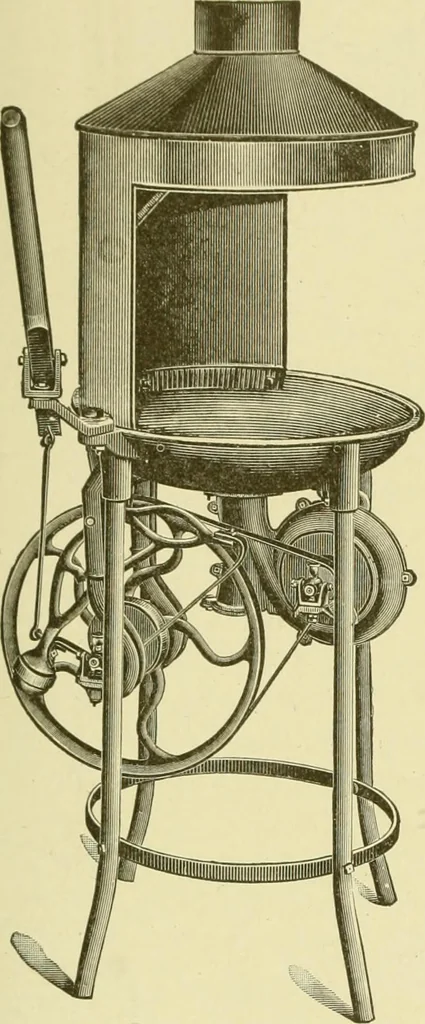 An illustration from Cyclopedia of applied electricity : a general reference work on direct-current generators and motors, storage batteries, electrochemistry, welding, electric wiring, meters, electric lighting, electric railways, power stations, switchboards, power transmission, alternating-current machinery, telegraphy, etc., 1916, leaf 346
