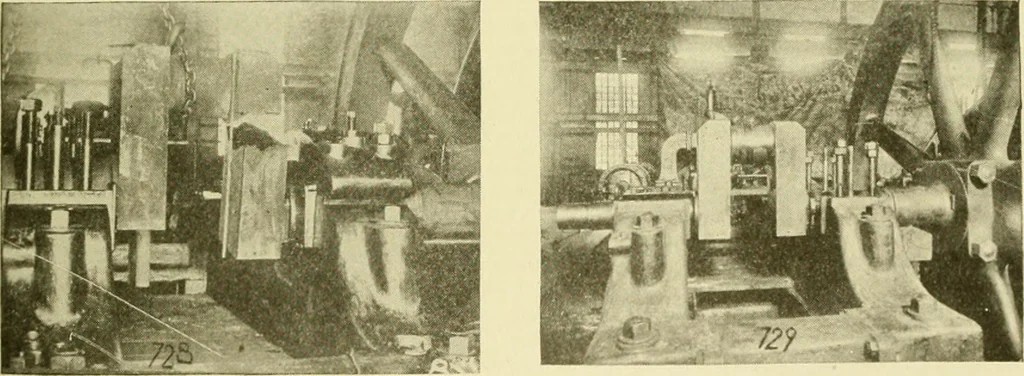 An illustration from Cyclopedia of applied electricity : a general reference work on direct-current generators and motors, storage batteries, electrochemistry, welding, electric wiring, meters, electric lighting, electric railways, power stations, switchboards, power transmission, alternating-current machinery, telegraphy, etc., 1916, leaf 384