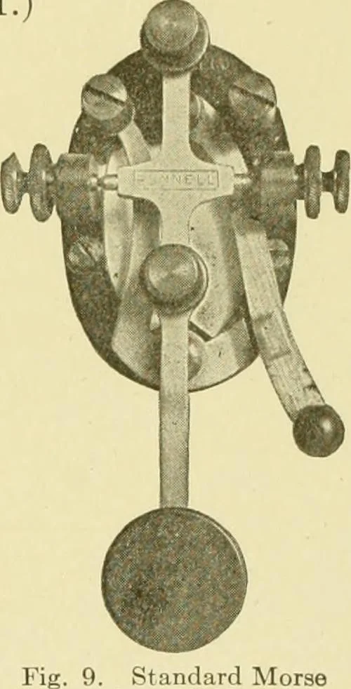 An illustration from Cyclopedia of applied electricity : a general reference work on direct-current generators and motors, storage batteries, electrochemistry, welding, electric wiring, meters, electric lighting, electric railways, power stations, switchboards, power transmission, alternating-current machinery, telegraphy, etc., 1916, leaf 44