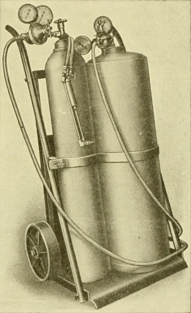 An illustration from Cyclopedia of applied electricity : a general reference work on direct-current generators and motors, storage batteries, electrochemistry, welding, electric wiring, meters, electric lighting, electric railways, power stations, switchboards, power transmission, alternating-current machinery, telegraphy, etc., 1916, leaf 440