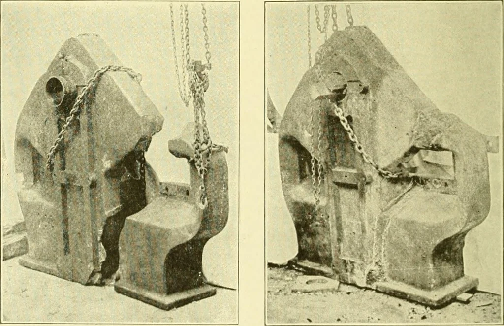 An illustration from Cyclopedia of applied electricity : a general reference work on direct-current generators and motors, storage batteries, electrochemistry, welding, electric wiring, meters, electric lighting, electric railways, power stations, switchboards, power transmission, alternating-current machinery, telegraphy, etc., 1916, leaf 445