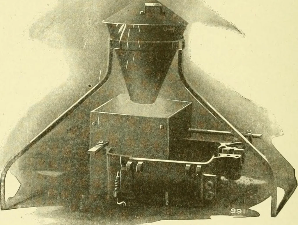 An illustration from Cyclopedia of applied electricity : a general reference work on direct-current generators and motors, storage batteries, electrochemistry, welding, electric wiring, meters, electric lighting, electric railways, power stations, switchboards, power transmission, alternating-current machinery, telegraphy, etc., 1916, leaf 461
