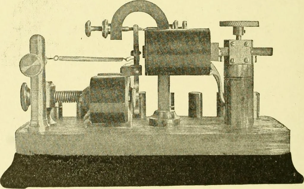 An illustration from Cyclopedia of applied electricity : a general reference work on direct-current generators and motors, storage batteries, electrochemistry, welding, electric wiring, meters, electric lighting, electric railways, power stations, switchboards, power transmission, alternating-current machinery, telegraphy, etc., 1916, leaf 49