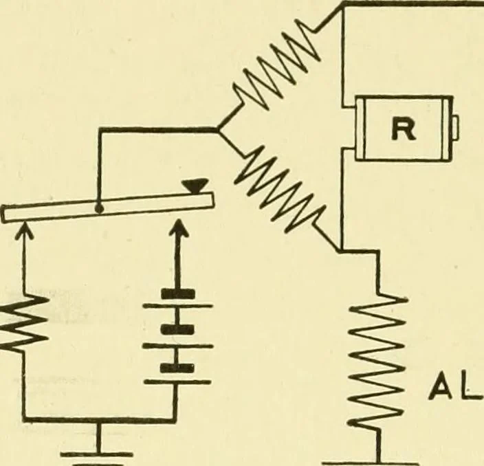 An illustration from Cyclopedia of applied electricity : a general reference work on direct-current generators and motors, storage batteries, electrochemistry, welding, electric wiring, meters, electric lighting, electric railways, power stations, switchboards, power transmission, alternating-current machinery, telegraphy, etc., 1916, leaf 59