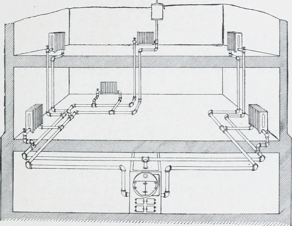 An illustration from Cyclopedia of architecture, carpentry, and building : a general reference work, 1912, leaf 105