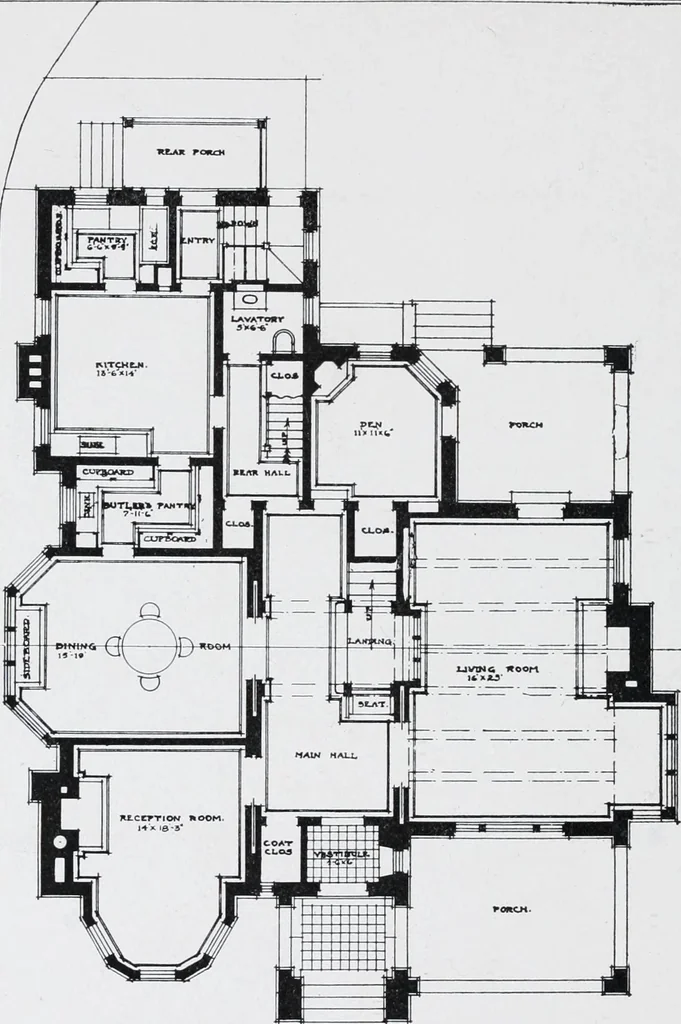 An illustration from Cyclopedia of architecture, carpentry, and building : a general reference work, 1912, leaf 138