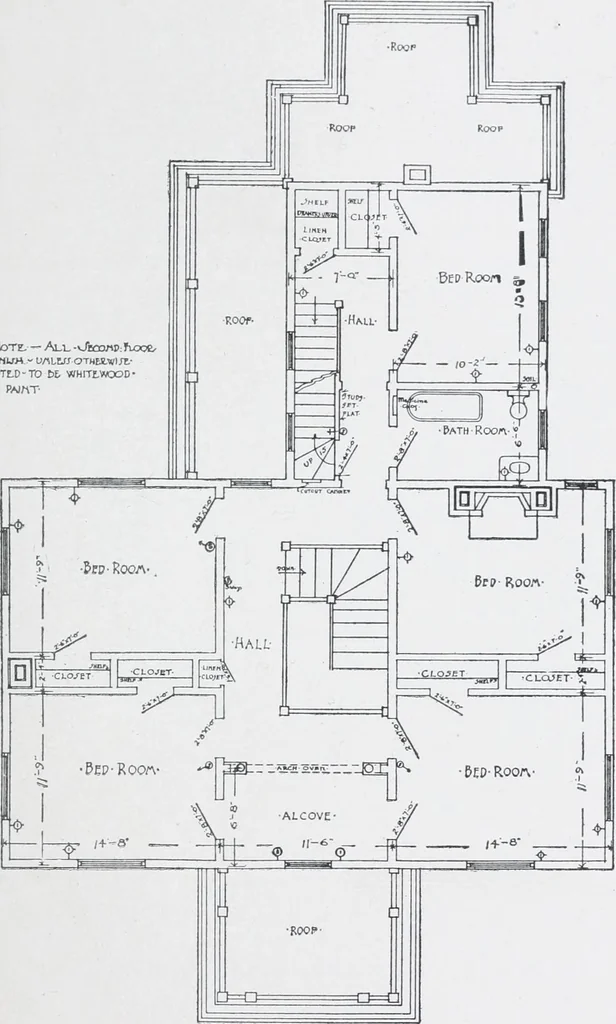 An illustration from Cyclopedia of architecture, carpentry, and building : a general reference work, 1912, leaf 31