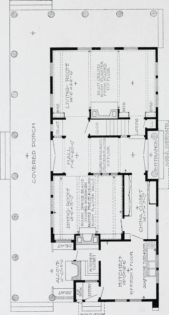 An illustration from Cyclopedia of architecture, carpentry, and building : a general reference work, 1912, leaf 354
