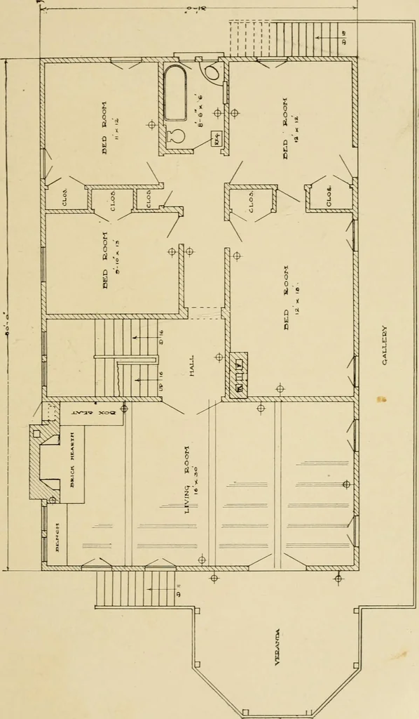 An illustration from Cyclopedia of architecture, carpentry, and building : a general reference work ..., 1907, leaf 117