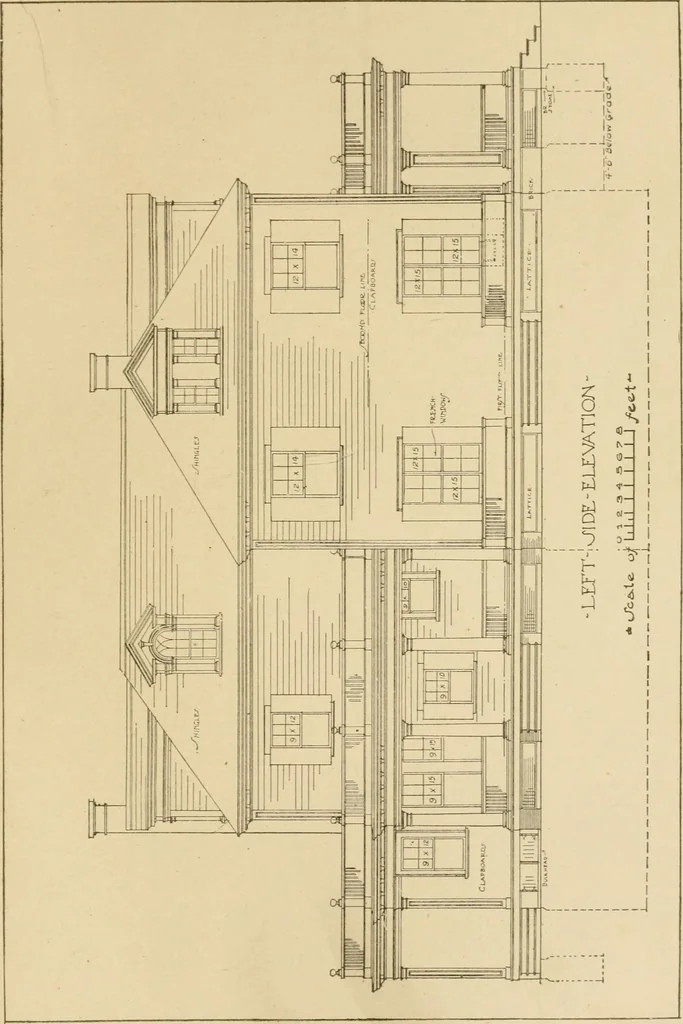 An illustration from Cyclopedia of architecture, carpentry, and building : a general reference work ..., 1907, leaf 355