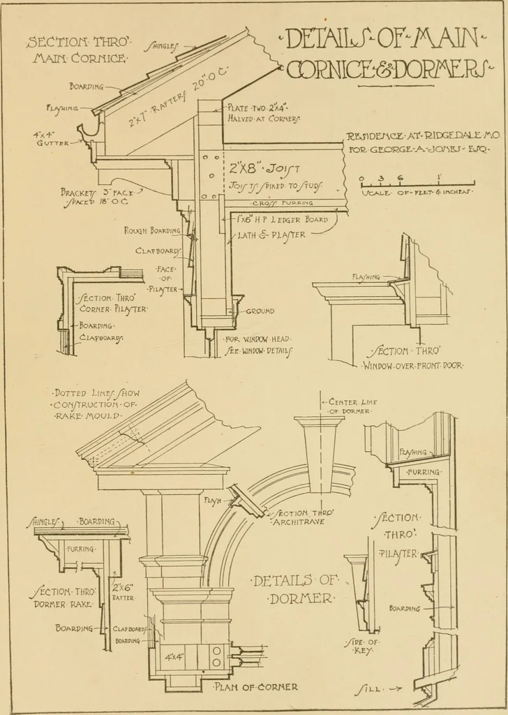 An illustration from Cyclopedia of architecture, carpentry, and building : a general reference work ..., 1907, leaf 391