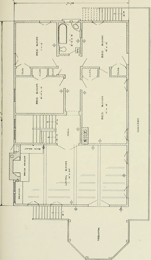 An illustration from Cyclopedia of architecture, carpentry, and building : a general reference work, 1912, leaf 120