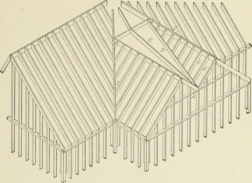 An illustration from Cyclopedia of architecture, carpentry, and building : a general reference work, 1912, leaf 182