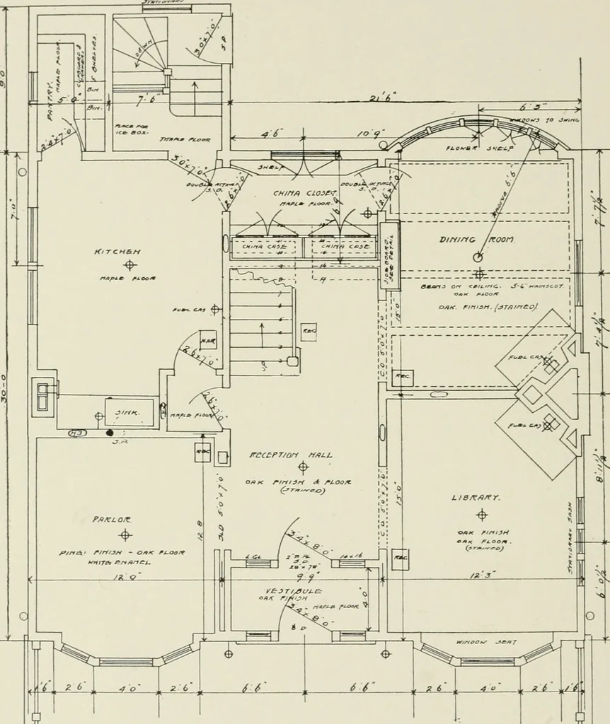 An illustration from Cyclopedia of architecture, carpentry, and building : a general reference work, 1912, leaf 387