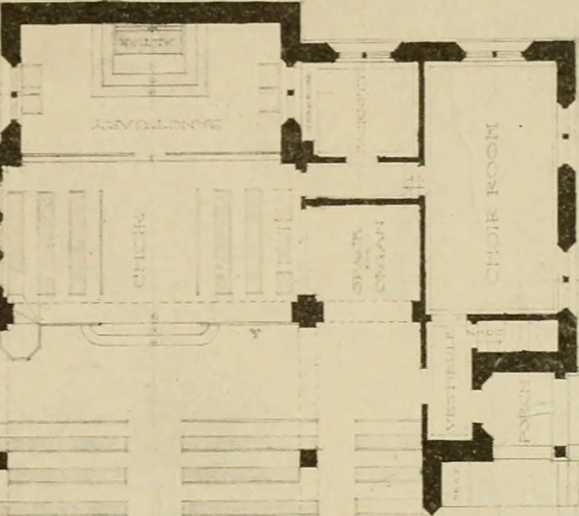An illustration from Cyclopedia of architecture, carpentry, and building : a general reference work ..., 1907, leaf 16