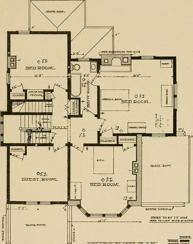 An illustration from Cyclopedia of architecture, carpentry, and building : a general reference work ..., 1907, leaf 326
