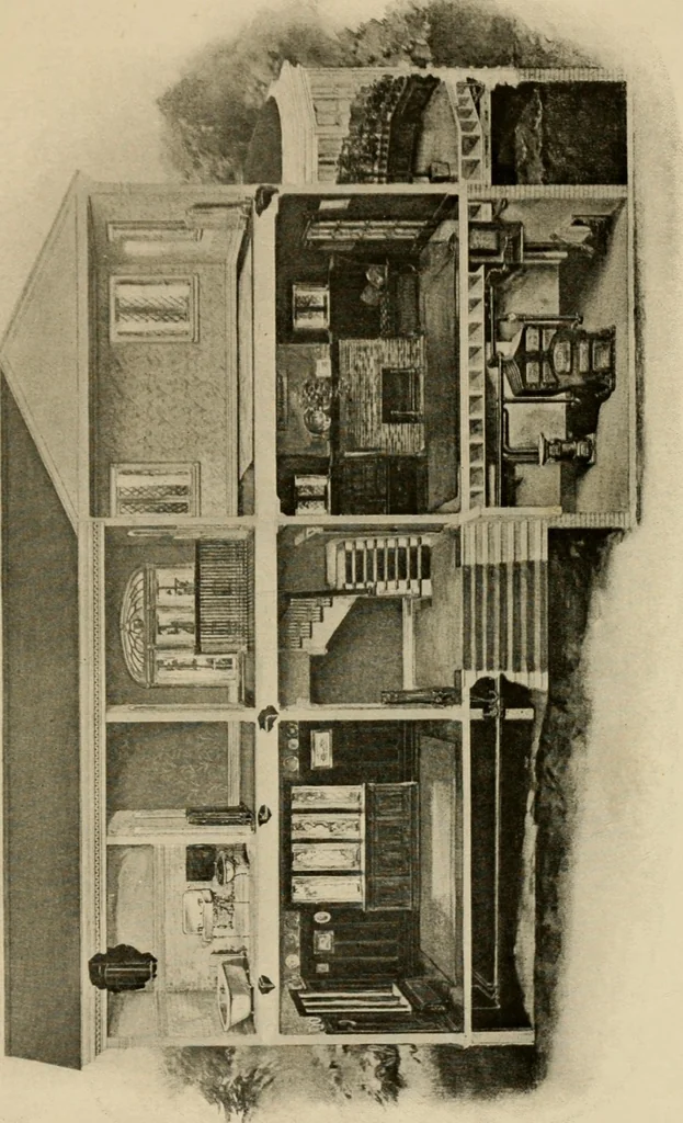 An illustration from Cyclopedia of architecture, carpentry, and building : a general reference work ..., 1907, leaf 185