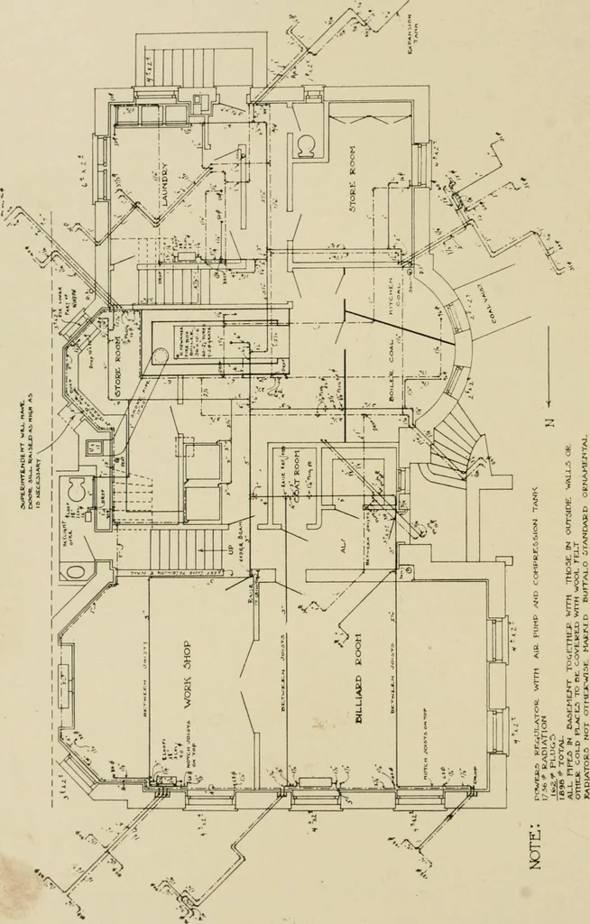 An illustration from Cyclopedia of architecture, carpentry, and building : a general reference work ..., 1907, leaf 204