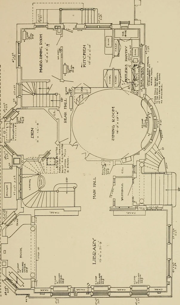 An illustration from Cyclopedia of architecture, carpentry, and building : a general reference work ..., 1907, leaf 205