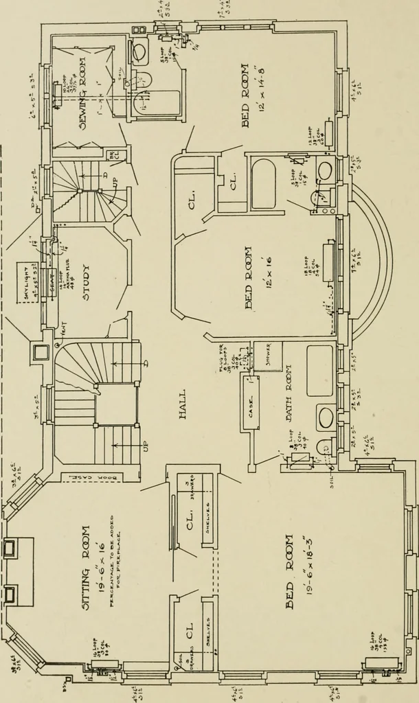 An illustration from Cyclopedia of architecture, carpentry, and building : a general reference work ..., 1907, leaf 224
