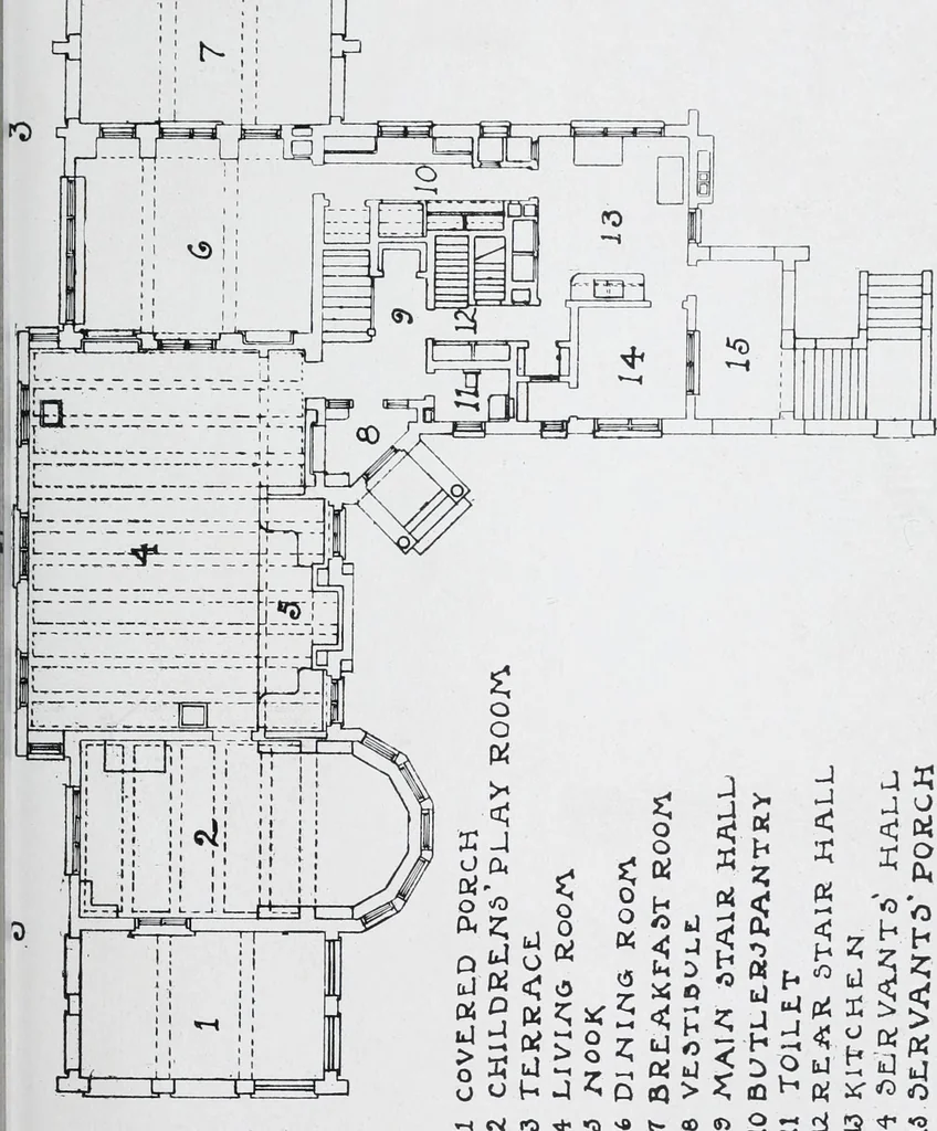 An illustration from Cyclopedia of architecture, carpentry, and building : a general reference work, 1912, leaf 152