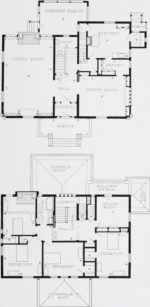 An illustration from Cyclopedia of architecture, carpentry, and building : a general reference work, 1912, leaf 364