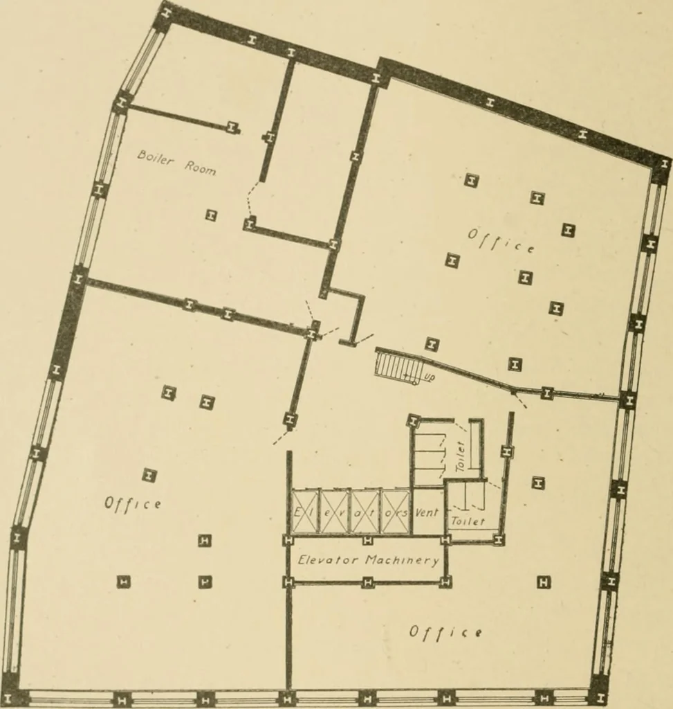 An illustration from Cyclopedia of architecture, carpentry, and building : a general reference work ..., 1907, leaf 75