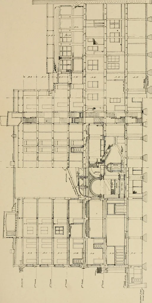 An illustration from Cyclopedia of architecture, carpentry, and building : a general reference work ..., 1907, leaf 158