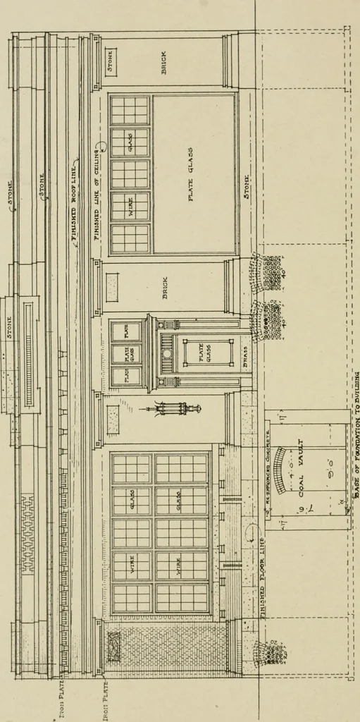 An illustration from Cyclopedia of architecture, carpentry, and building : a general reference work ..., 1907, leaf 197